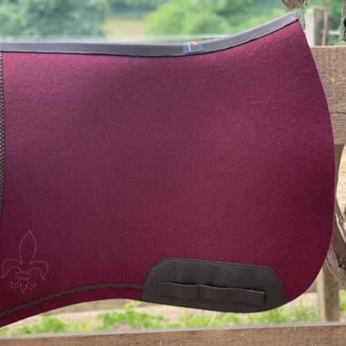 Filzschabracke Bordeaux – Leder Braun