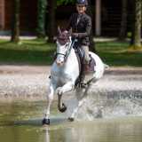 Lisa beim internationalen Start in Stadl Paura mit Alpha Vaquero