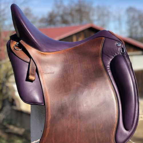 Amazona Dressage 3000 juchten Natur / lilla